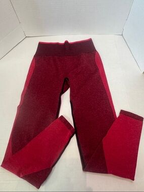 VS Pink Maroon Two-Tone Active Leggings
